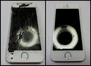 Badly Damaged iPhone 5S Screen Repair