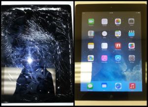 Heavily Damaged iPad 3 screen repair